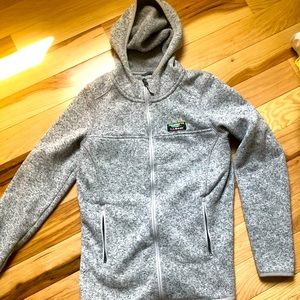 LL bean sweater fleece with hood